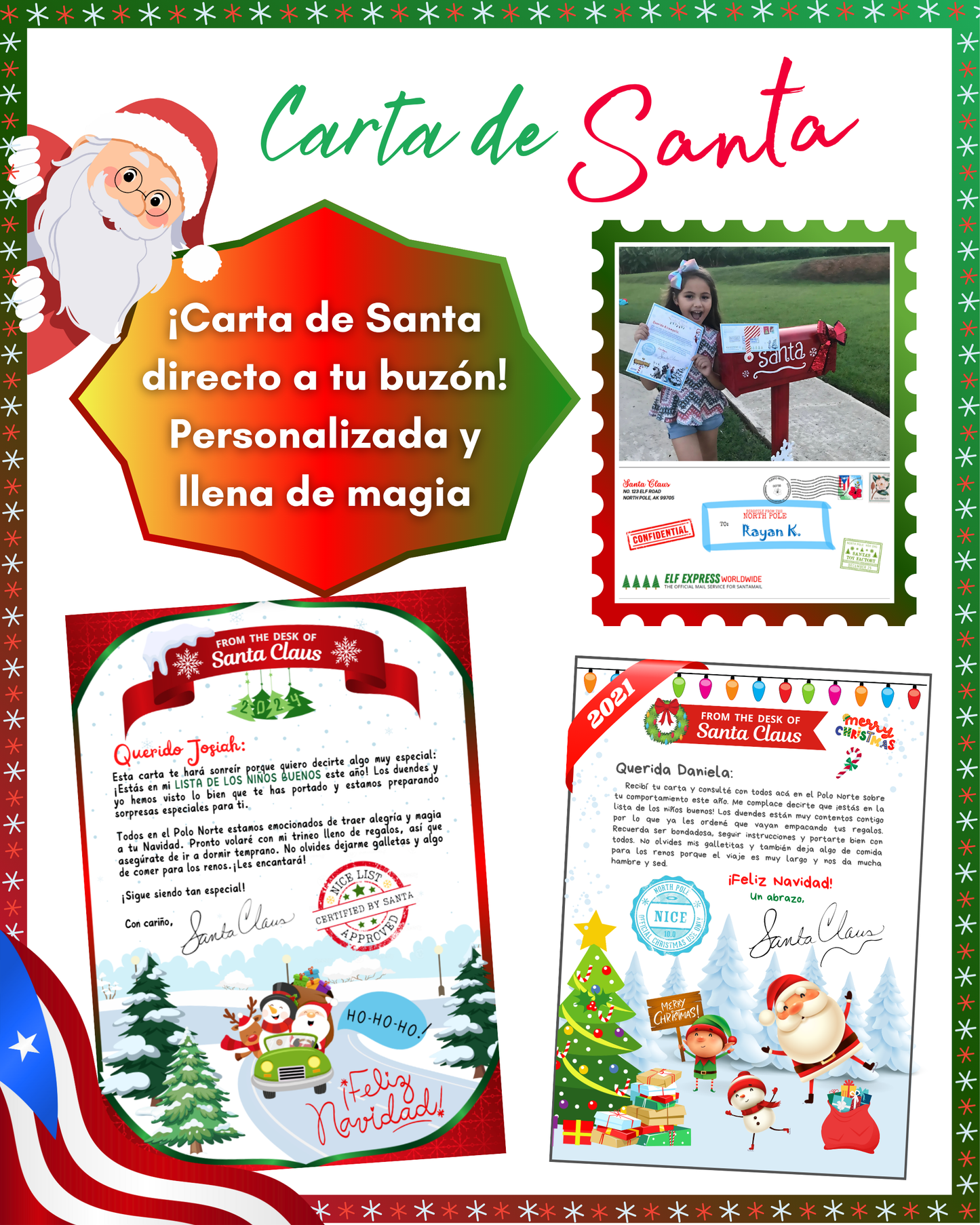 COMBO Cartas de Santa – 3 Versiones en Español